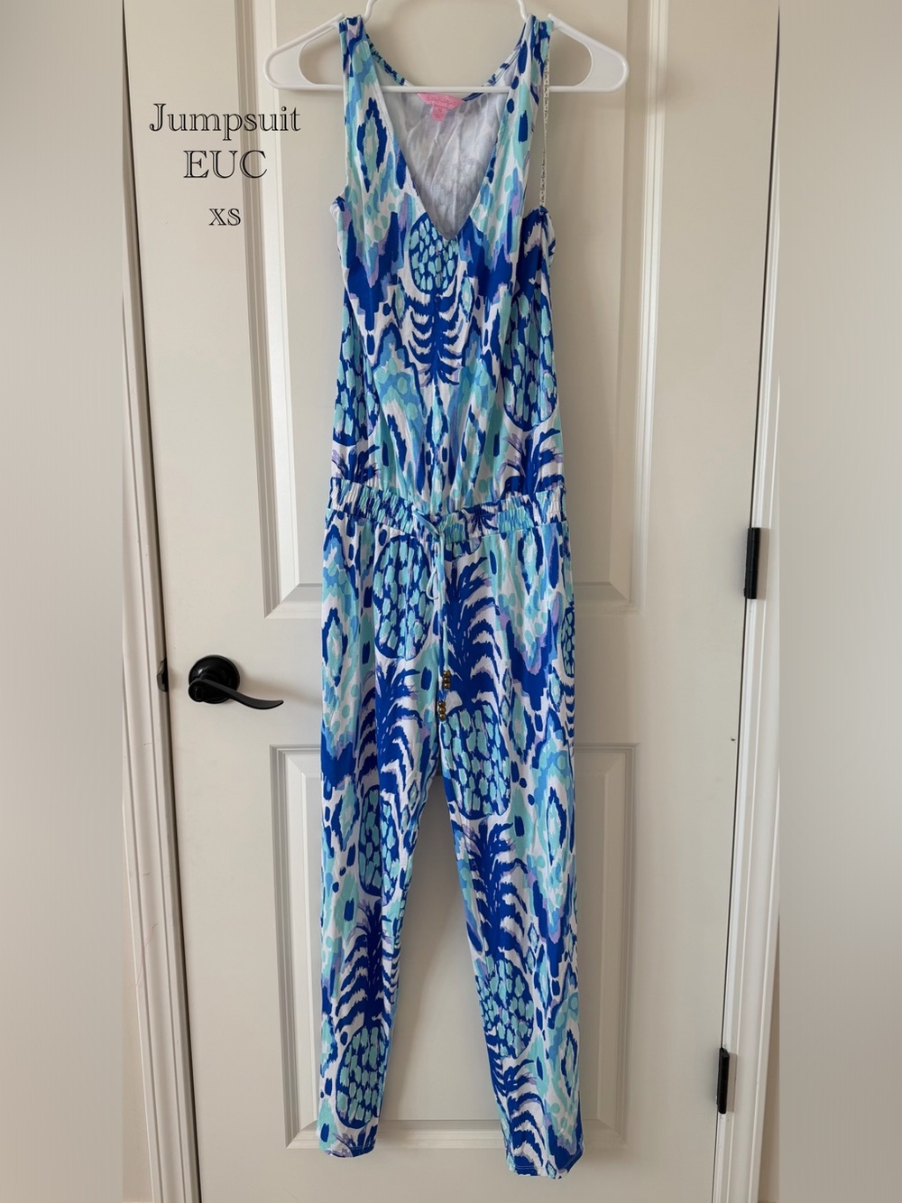 Lilly Pulitzer Blue & Aqua Printed Jumpsuit Romper